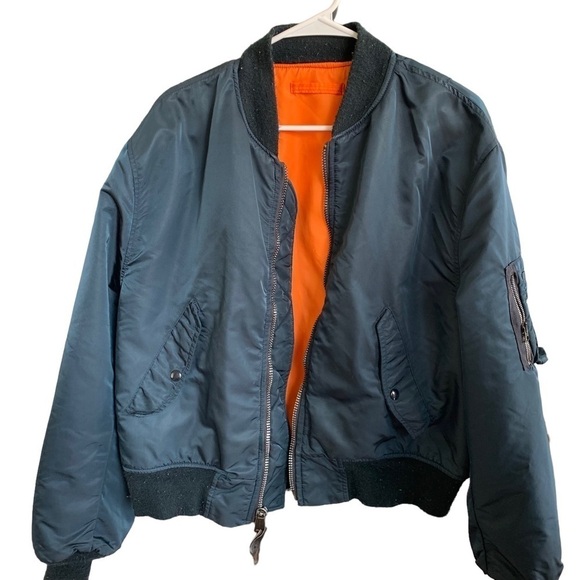 Vintage Military Intermediate Flyers Jacket Mens Large MIL-J-8279E USAF Flight